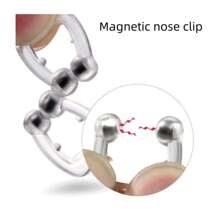 ANTI-SNORING MAGNET CLIP 3 Pcs - White - View 3