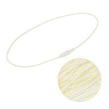 100pcs Polyester Ropes 7.7 Inches White Beige Black Hang Price Tag String Snap Lock Pins Loop Fastener Hook Ties For Clothes Tags Luggage Label