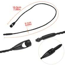 100pcs Polyester Ropes 7.7 Inches White Beige Black Hang Price Tag String Snap Lock Pins Loop Fastener Hook Ties For Clothes Tags Luggage Label