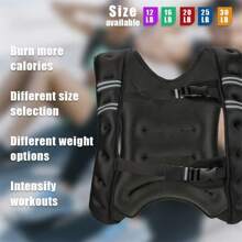Weighted Vest For Men Women, 25lb/30lb Weights Included, Workout Equipment Strength Training Weight Vest For Training Workout, Jogging, Cardio, Walking