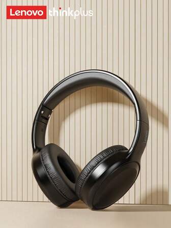  Lenovo TH30 Bluetooth Headphones, HiFi Stereo, Low Latency, Music & Gaming, Clear Microphone, Long Battery Life, Wireless 3.5mm Connection, Compatible With Computer & Smartphone