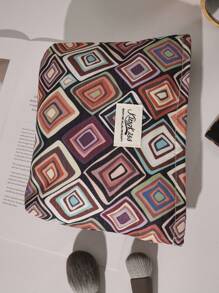 1 szt. Brązowa asymetryczna torebka kopertówka w kratkę, modna, swobodna, stylowa, przenośna kosmetyczka, kosmetyczki, mała kosmetyczka, kosmetyczka, urocza kosmetyczka, kosmetyczki, podpaski higieniczne, wkładki, Air Pods, przewodowe słuchawki, ładowarka, słuchawki, podróżna torba na kosmetyki, torba do pielęgnacji skóry, kosmetyczki dla kobiet, słodycze, dla pielęgniarek, dla dziewcząt ze szkoły, prezent świąteczny. - Wielokolorowe - Zobacz 5