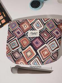 1 szt. Brązowa asymetryczna torebka kopertówka w kratkę, modna, swobodna, stylowa, przenośna kosmetyczka, kosmetyczki, mała kosmetyczka, kosmetyczka, urocza kosmetyczka, kosmetyczki, podpaski higieniczne, wkładki, Air Pods, przewodowe słuchawki, ładowarka, słuchawki, podróżna torba na kosmetyki, torba do pielęgnacji skóry, kosmetyczki dla kobiet, słodycze, dla pielęgniarek, dla dziewcząt ze szkoły, prezent świąteczny. - Wielokolorowe - Zobacz 8