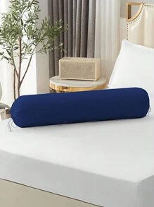 1 件纯色长枕套圆柱形枕套长枕套圆形枕套