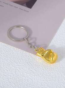 1pc Boxing Glove Keychain, As Fitness Center Member Activity Gift, Imitating Gym Equipment Keychain Pendant - Multicolor - View 3