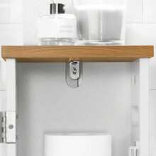 SoBuy BZR85-W Freestanding Toilet Roll Holder, Toilet Cabinet, Toilet Paper Storage, Bathroom Shelf, Bathroom Cabinet, Side Cabinet, Bathroom Furniture, White-Natural, WDH Approx.: 20x75x18cm - White - View 5