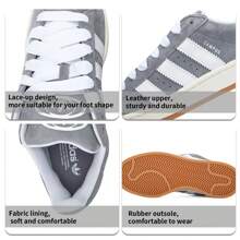 Adidas Originals Giày thể thao cổ thấp thoải mái unisex, giày thể thao ngoài trời CAMPUS 00s. - xám - Xem 3