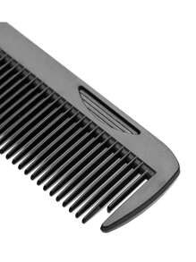 1支可折叠梳子/胡须刷 - 双齿设计，适合造型和装饰，便携式设计，适合各种发型。男士发梳，理发用品，男士配饰，男士头饰
