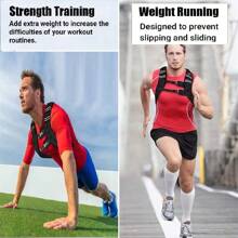 Weighted Vest For Men Women, 25lb/30lb Weights Included, Workout Equipment Strength Training Weight Vest For Training Workout, Jogging, Cardio, Walking