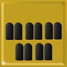4/10 pezzi Di Manicotti Per Dita Da Gioco In Poliestere, Guanti Senza Dita Impermeabili Al Sudore Per Touch Screen, Migliorano La Precisione E Il Comfort Del Gaming Mobile