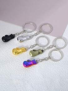 1pc Boxing Glove Keychain, As Fitness Center Member Activity Gift, Imitating Gym Equipment Keychain Pendant - Multicolor - View 2