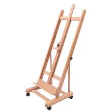 HaroldDol Große Studio H-Frame Staffelei - Buche Holz Künstler einstellbar beweglichen Kippen Staffelei, Boden Malerei Staffelei Stand - 1 - Übersicht 8
