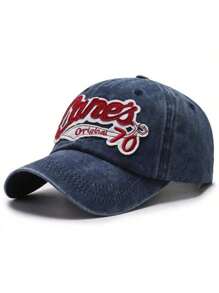 Unisex Retro "Jones 70" Embroidered Baseball Cap - Washed Adjustable Casual Outdoor Hat - B - View 16