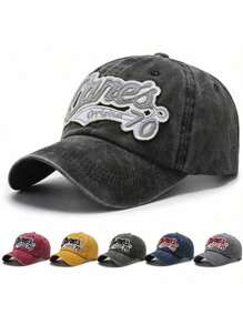 Unisex Distressed "Orlando 01" Embroidered Baseball Cap – Vintage Adjustable Outdoor Casual Hat