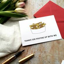 Funny Poutine Anniversary Card, Fries And Gravy Anniversary Gift Including Envelope - Style-01 - View 7