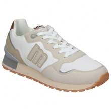 MTNG | Mustang Joggo Classic Herren Casual Sneakers - Mehrfarbige Sportschuhe mit Details - Schnür-Sneaker - Lässiger Style - Bequem und vielseitig - Modell 84427 - Weiss - Übersicht 2
