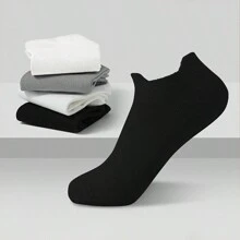 Farfallarossa 12/6 pares de calcetines cortos para hombres y mujeres, calcetines de algodón, absorbentes y resistentes al olor, calcetines invisibles, suaves y transpirables, calcetines deportivos de bajo corte. - Negro - Ver 3