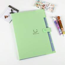 1 Pack 2 Packs 6 Packs Color Random Papers Folder Multi-Layer Folder A4 Organ Bag File Bag Insert Booklet Paper Folder Folder - Multicolor - View 12