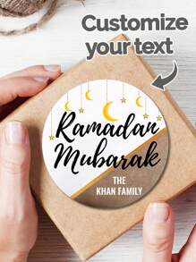 Custom Ramadan Exquisite Name Stickers Festive Decoration Must-Have - Multicolor - View 2