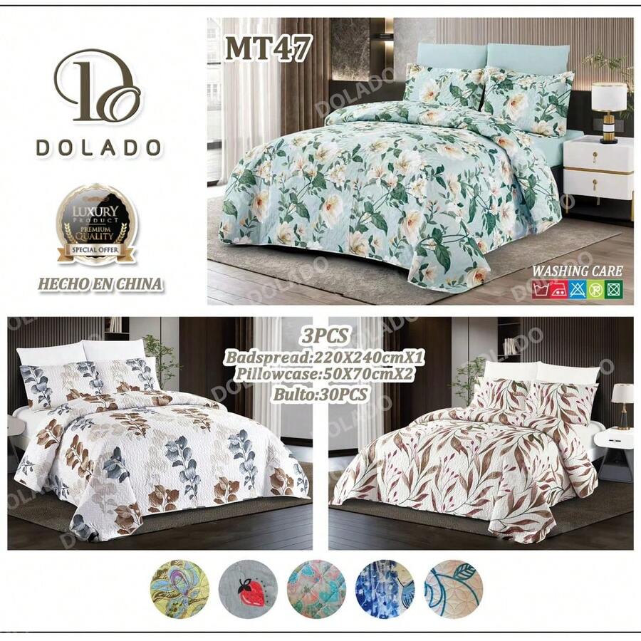 COLCHA/CUBRE CAMA QUEEN SIZE - Blanco - Ver 1