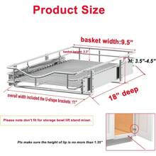 Pull Out Cabinet Organizer, (20" W X 21" D) Heavy-Duty Metal Sliding Drawer Shelf, Bathroom Under Sink Kitchen Cabinets Organizer And Storage Slide Out Shelves, Chrome, 1 Tier, 2 Pack