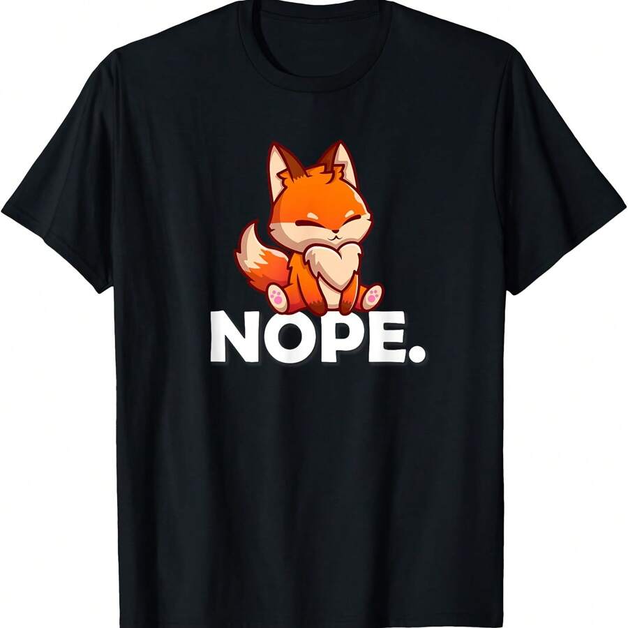 Red Fox T-Shirt - Black - View 1