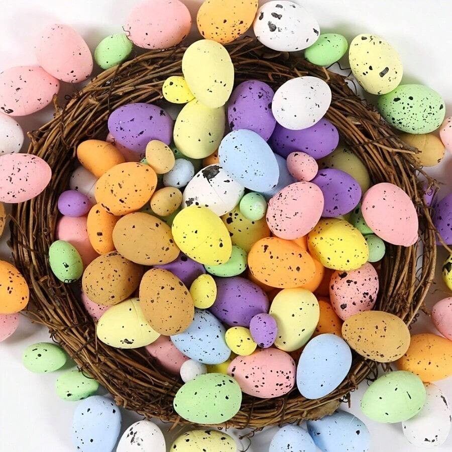 35 Spotted Box Mixed Color Easter Eggs Handmade Easter Eggs (Random Colors)