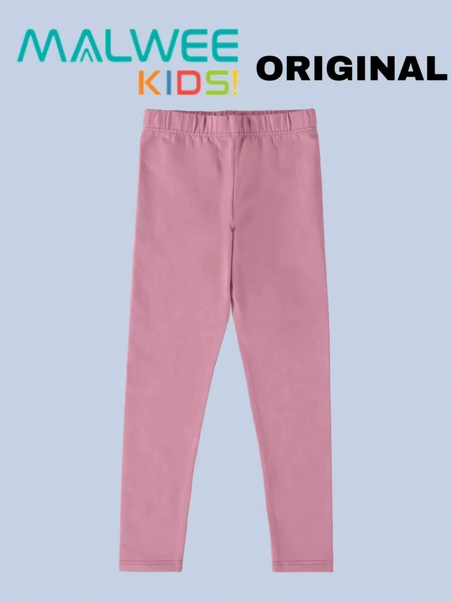 Malwee Kids Children's And Youth Leggings Without Flannel With Elastic Waistband In Malwee Cotton Back To School - 粉色 - 查看 1