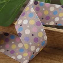 Colorful Polka Dot Ribbon, DIY Bowknot Hair Accessories Clothing Dot Decor Ribbon - Multicolor - View 18