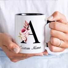 1个定制名字马克杯，可定制A-Z名字，11盎司/15盎司个性化马克杯，文字、名字 - 送给男友、女友、挚友的礼物，感恩节礼物，圣诞节礼物，情人节礼物，送给她的礼物，送给他的礼物，送给妈妈的礼物，送给朋友的礼物，家居装饰，装饰品，个性化礼物，定制礼物，多功能，装饰性，可重复使用，精致，时尚，高品质，色彩缤纷，现代，定制，个性化，独特，送给他的理想礼物，送给她的理想礼物，男友，爸爸，女友，妈妈，家人，朋友，茶室，家，花园，办公室，周年纪念日，情人节，母亲节，生日，父亲节，毕业典礼，婚礼，乔迁之喜，精致浪漫 - 黑色 - 查看 2