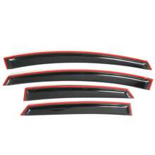 4pcs IKON Motorsports Window Visors Fit For 2010-2015 Toyotas' Prius Smoke Slim Tape-On Rain Guards Valentine Gift - Smoke/Tinted - View 7