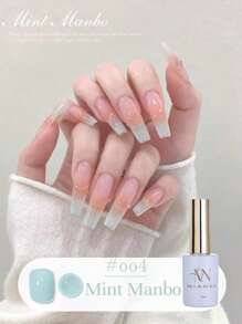 MIANEL GEL 12ML 夏季熱銷 Mint Mambo 果凍凝膠指甲油 2026 新款冰透乳白色綠色與藍綠色系列凝膠指甲油 藍色指甲 綠色指甲 白色指甲 冬季指甲 美甲沙龍使用 UV燈美甲用品 凝膠指甲油 - 彩色 - 查看 8