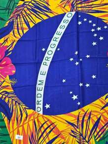 Yong Knit Beach Sarong Women's Beach Skirt Print Option 1 Size 1.1*1.7m - 墨綠色 - 查看 2