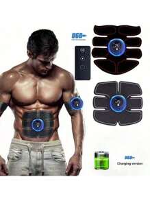 Abdominal Muscle Trainer EMS Muscle Stimulator Buttock Hip Trainer Fitness BodyMassager USB Recharge Drophipping ﻿