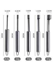 Stainless Steel Fruit Corer, Silver Apple Core Remover Tool, Multifunction Kitchen Utensil Jujube Corer Kitchen Supplies Date Fruit Seed Remover Tool Stainless Steel Hawthorn Corer Apple Seed Removal And Coring ToolDigging KnifeCorer