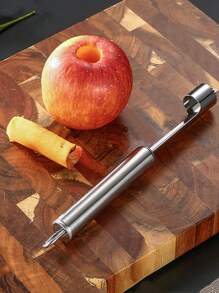 Stainless Steel Fruit Corer, Silver Apple Core Remover Tool, Multifunction Kitchen Utensil Jujube Corer Kitchen Supplies Date Fruit Seed Remover Tool Stainless Steel Hawthorn Corer Apple Seed Removal And Coring ToolDigging KnifeCorer