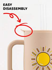 210ml Colorful & Cute Silicone Baby Learning Cup, 6 Months-3 Years Old Unisex Toddler Training Cup With Handle, Straw & Lid, 7oz Capacity