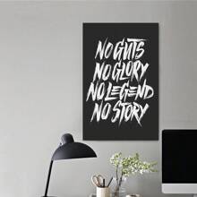 Framed-Creative Graffiti Style Motivational Quote Wall Art Stylish Home Decoration Ideal Gift For Bedroom Decoration, Room Living Room Wall Decoration, Valentine's Day Gift - Framed - View 3