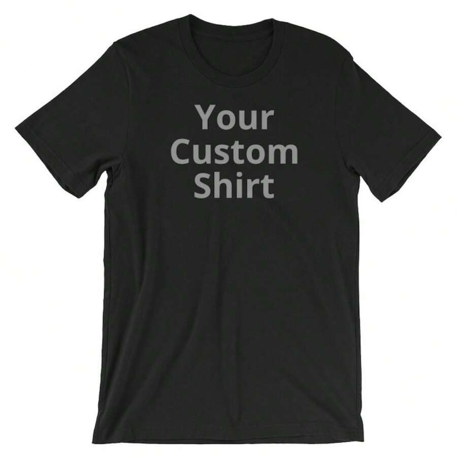 Create Your Very Own Custom T Shirt - 黑色 - 查看 1