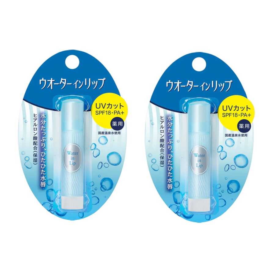 Shiseido Water In Lip Medicinal UV Cut SPF18/PA+ (Pack Of 2) - Blue - View 1