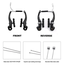 1 Set V Brake Complete Sets Front Rear Lever Kit BMX MTB Bike Bicycle With Tools - Black - View 7