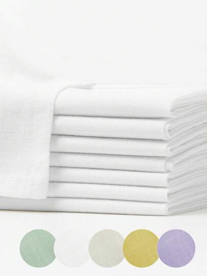 2/6/12pcs Modern Minimalist Solid Color Casual Napkins, Washable Reusable Breathable Lightweight, Suitable For Wedding, Valentine's Day, Home Decor, Spring/Summer