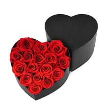 Forever Flowers Handmade Love Roses Gift Box Premium Sensational Cuddle Bucket Birthday Holiday Gift - Red - View 2