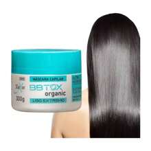Máscara BBtox Organic Liso Extremo Hidratante 300g Naxos + Banho Brilhante Efeito Gloss 200ml