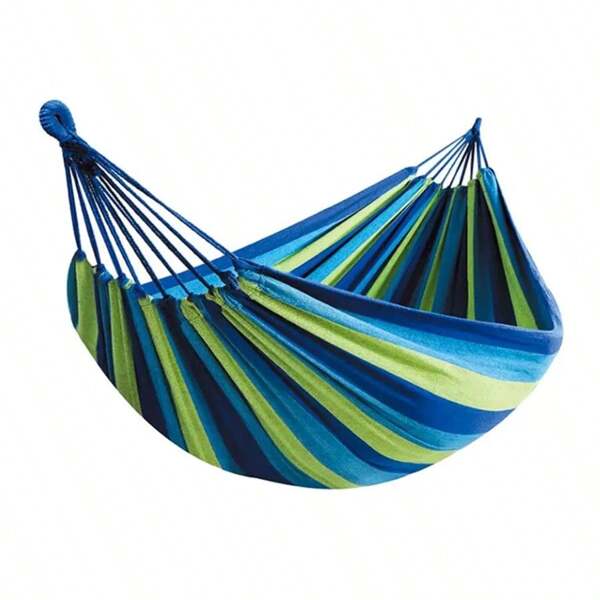 Hamaca de lona para exteriores, columpio de camping con correas para árboles, soporta hasta 200 kg, perfecto para jardín, terraza y patio trasero