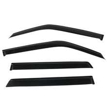 4PCS Window Visor For 2011-2017 Nissan Juke, Slim Style Acrylic Smoke Tinted & Semi-Transparent Sun Rain Shade Guard Wind Vent Air Deflector By 4PCS, 2012 2013 2014 2015 2016 - Smoke/Tinted - View 2