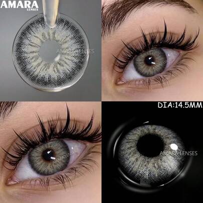 AMARA NEW Colored Pupils For Eyes Blue Pupils Green High Quality Colored Contact Lenses Brown Natural Lens Gray Eye Lenses Exclusive Styles Halloween Costume Cosplay