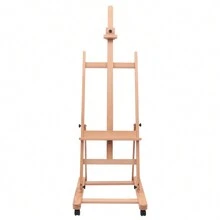 HaroldDol Große Studio H-Frame Staffelei - Buche Holz Künstler einstellbar beweglichen Kippen Staffelei, Boden Malerei Staffelei Stand - 1 - Übersicht 7