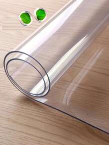 1 块透明桌布，现代透明 PVC 保护套，矩形 1 毫米厚设计，防水防油餐桌罩，非常适合厨房、餐厅和办公室