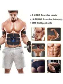 Abdominal Muscle Trainer EMS Muscle Stimulator Buttock Hip Trainer Fitness BodyMassager USB Recharge Drophipping ﻿